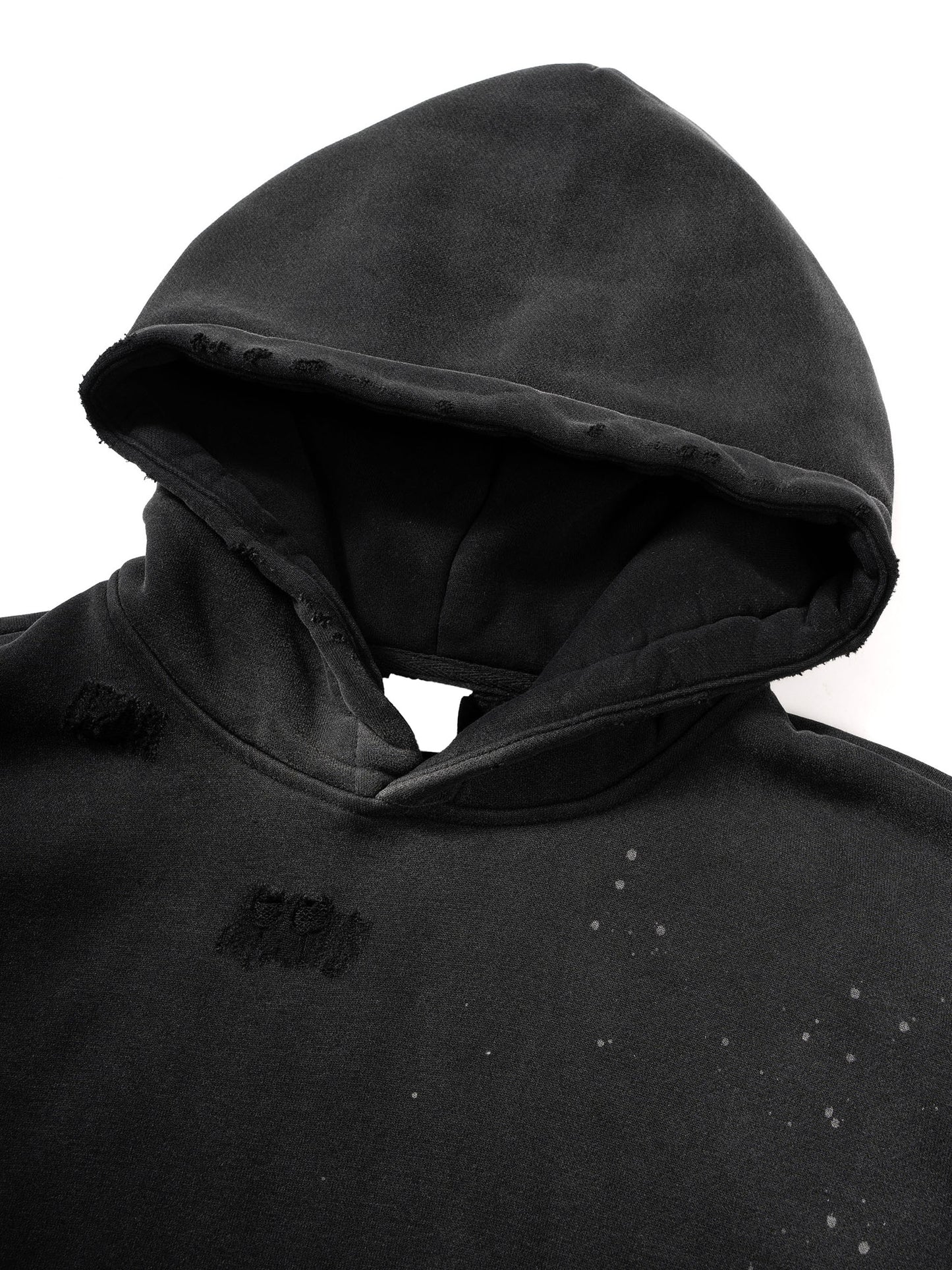 Jimmy Hendrix Vintage Wash Frayed Fleece Hoodie