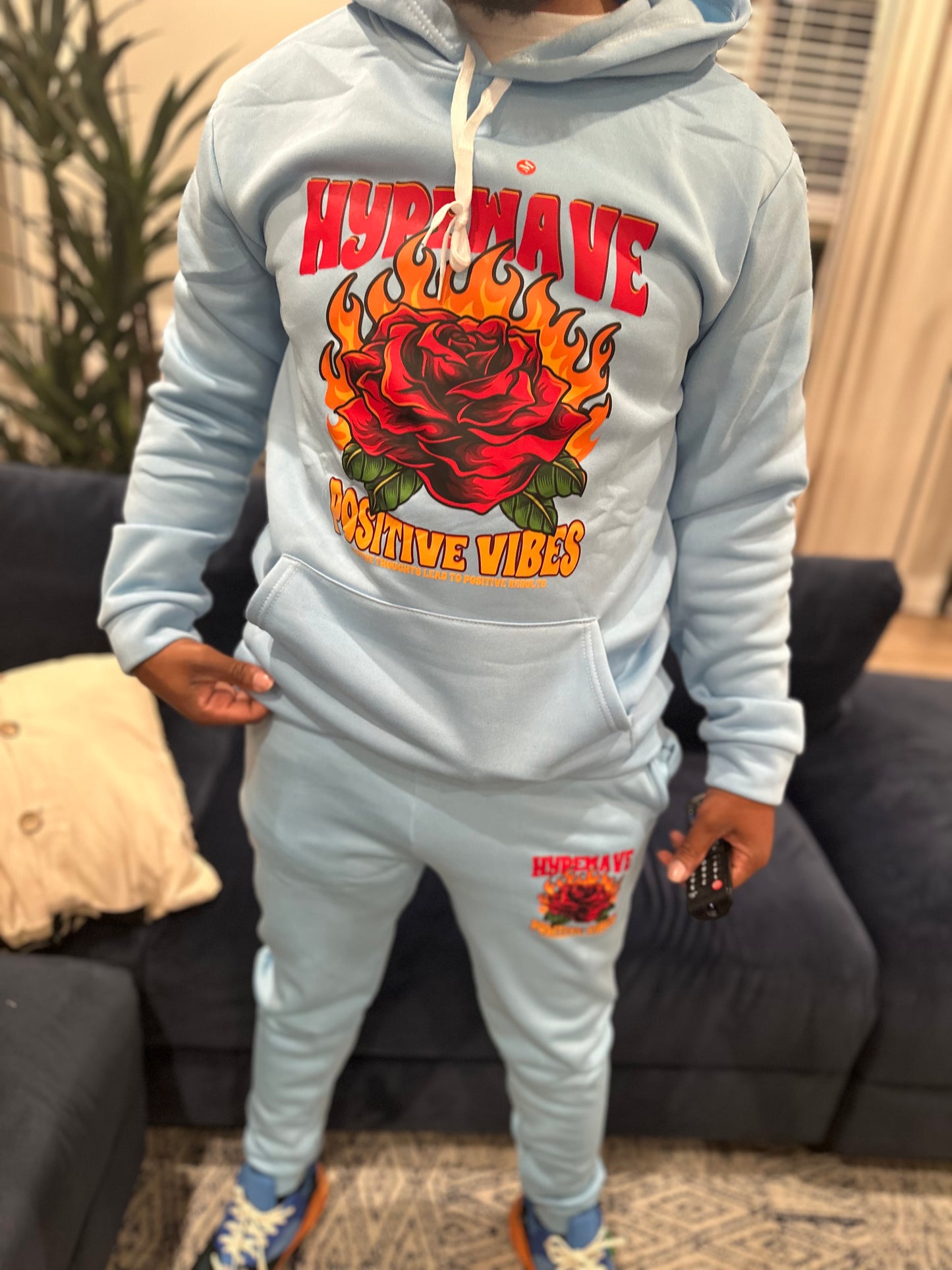 Hypewave (Baby Blue) Sweat outfit