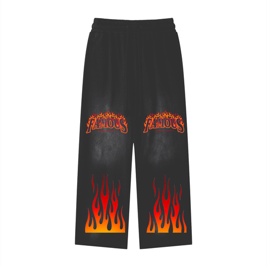 Effortless Athleisure Pure Cotton Handcrafted Monkey Wash Loose fit Sweatpants
